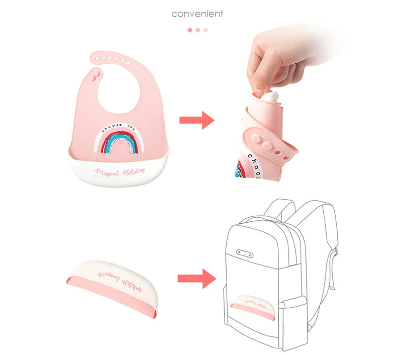 Babero de silicona impermeable para bebé, diseño de plátano, para alimentación de recién nacidos, delantal suave comestible, bufanda ajustable para eructos de bebé