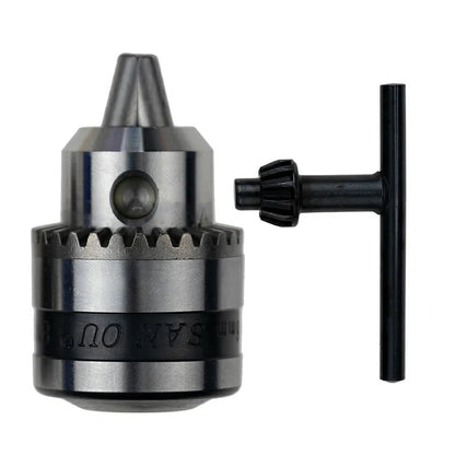 Mini Electric Drill Chuck Threaded  Clamp 0.6mm-6mm B10 Mount Taper Connector Rod Motor Shaft with Adapter Key Wrench Power Tool