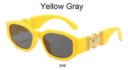 Vintage Polygon Sunglasses, Woman Fashion Brand, Small Frame Sun Glasses, Female Personality Candy Colors Retro Designer Shades