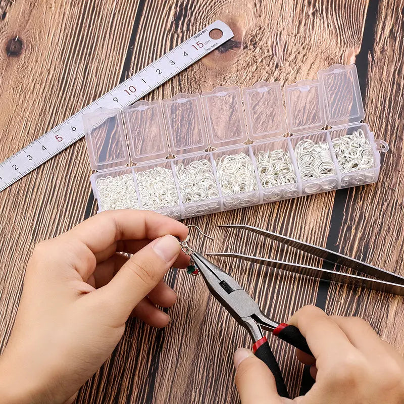 A Set Jewelry Findings Tool Set Open Jump Rings, Jewelry Pliers, Lobster Clasps Hooks, Jewelry Tweezers Jewelry Making Supplies