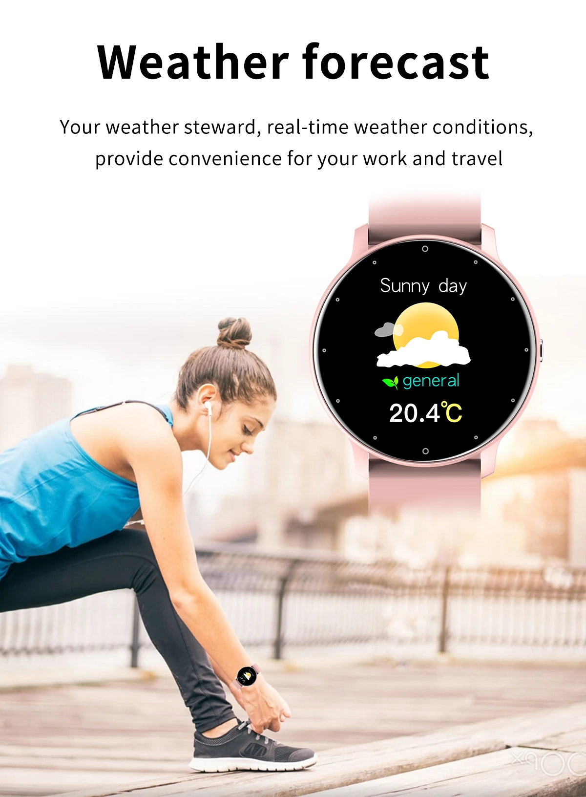 LIGE New Smart Watch, Women Men Ladies Gift, Sport Fitness Men Women Watches, Heart Rate Monitor, Waterproof Smartwatch For Android IOS
