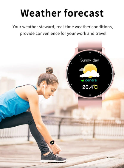 LIGE New Smart Watch, Women Men Ladies Gift, Sport Fitness Men Women Watches, Heart Rate Monitor, Waterproof Smartwatch For Android IOS