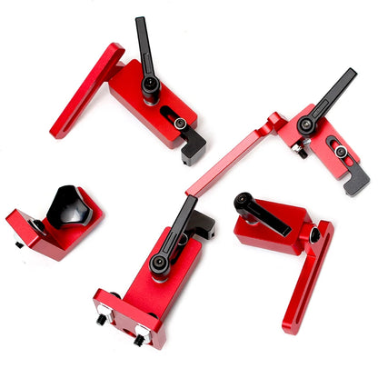Woodworking T-track Stop T-Slot Limiter Aluminum Miter Track Fence Flip Stop Chute Locator Carpenter DIY Workbench Tools