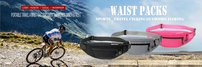Waist Pack, Casual Functional Fashion Men Waterproof Fanny Pack, Women Belt Bum Bag, Male Phone Wallet Pouch Bags, Unisex 98011
