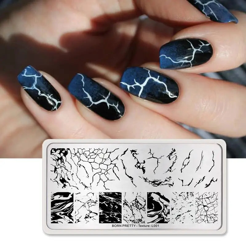 BORN PRETTY Stamping Plate Snowflake Winter Christmas Flower Snakes Design For Nail Polish Printing Template Tools Supplies