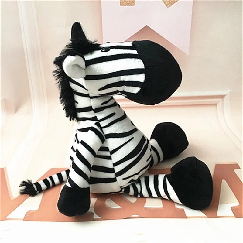 Stuffed Plush Animal Toys Soft Dolls Jungle Lion Elephant Tiger Dog Fox Monkey Deer Children Gift Kawaii Baby Kids Hobby Toys