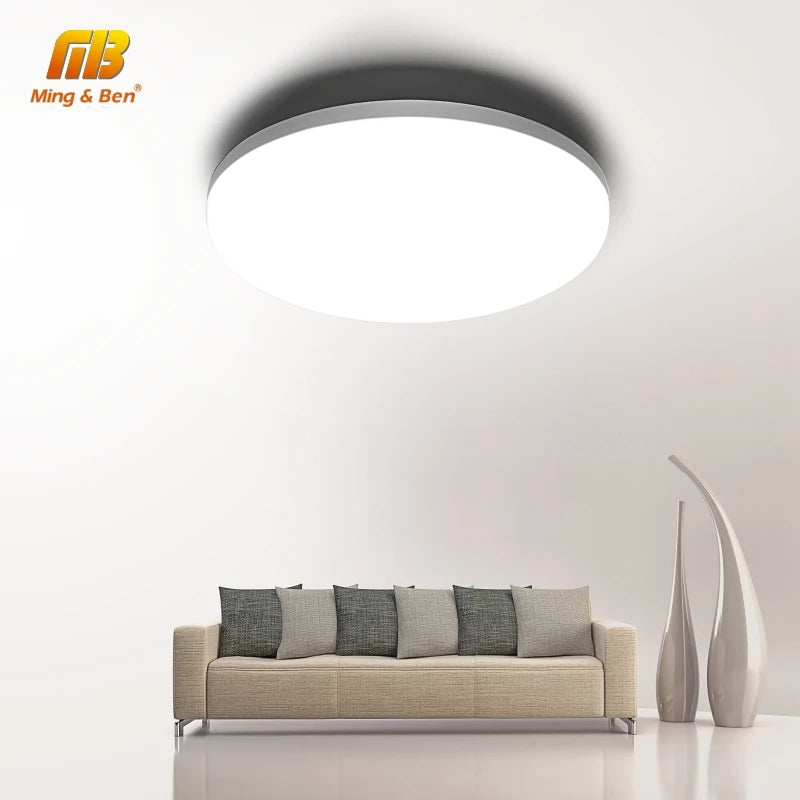 Ultra Thin LED Ceiling Lamp 48W 36W 24W 18W 9W 6W Modern Panel Light for Living Room Bedroom Natural Light Surface Mount Fixture