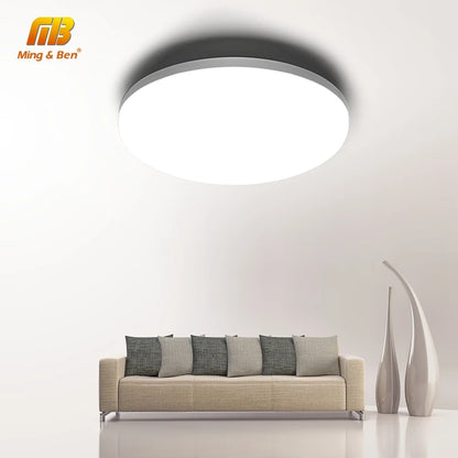 Ultra Thin LED Ceiling Lamp 48W 36W 24W 18W 9W 6W Modern Panel Light for Living Room Bedroom Natural Light Surface Mount Fixture