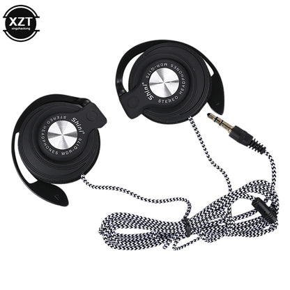 High-quality 3.5mm Wired Headphones HIFI Heavy Bass Headset Over-ear Adjustable Ear Hook Earphones Music Earphone for Phone