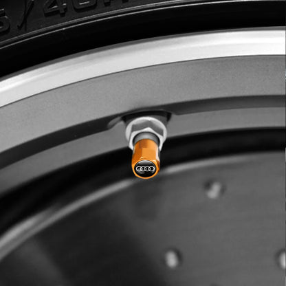 4 tapas de válvula de rueda de coche, accesorios exteriores para AUDI A1 8X A3 8P 8L A4 A5 A6 A7 A8 TT Sportback Sline Q3 Q5 Q7 Q8