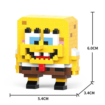 Cartoon Cool Rice Building Blocks Animal Dolls Educational Assembled Toys Ornaments Small Particles Children's Birthday Gifts