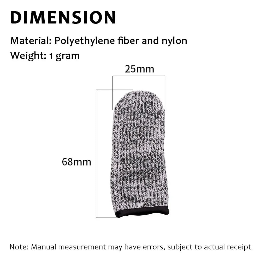 10Pcs, Anti-Cut Finger Cover, Finger Protector Sleeve, Level 5 High-Strength Safety Flexible Anti Cut Fingertip Gloves, Kitchen Tool