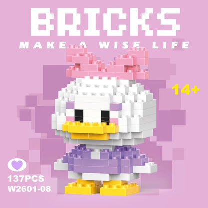 building block toys are luxurious models, suitable educational DIY games, cartoon anime games, building block lovers' desktop