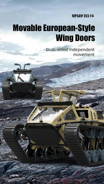2.4G JJRC C8812 Full Scale Tracked RC Tank, Remote Control Tank With 360° Rotation Drift, RC Model Off-Road Vehicle, Children Gift