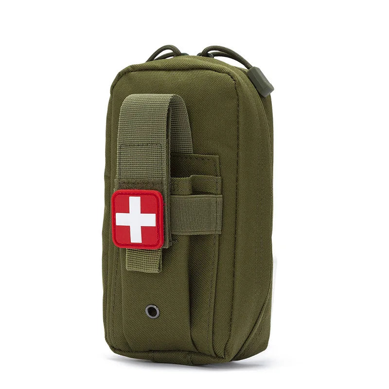 Tactical First Aid Kit Tourniquet Medical Rescue Molle Pouch Survival Gear for Camping Hiking Emergency Preparedness