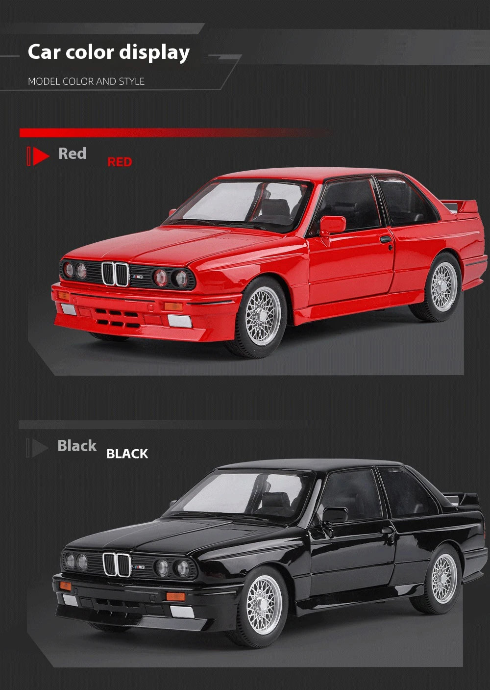 1:24 M3 E30 IM Alloy Miniature Car, Diecast Metal Model Collection Hobbies, Birthday Present With Friend Decoration Classic Car GT