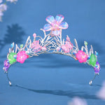Mermaid Fish Crowns, Ocean Style Costume, Seashell Starfish Hair Accessories for Women Girls, Princess Birthday Party Tiaras