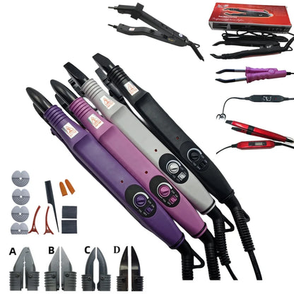 Loof Professional Nueva Tenacilla de Fusión para Extensiones de Cabello con Temperatura Ajustable hasta 220℃, Mini Punta Calentadora Inteligente, Herramienta de Unión de Queratina
