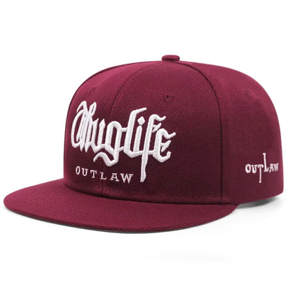 1 Pcs, Fashion Fastball CAP, Thuglife Embroidery Hiphop Baseball Cap, Snapback Hat, Adult Outdoor Casual Sun, Casual Bone Adjustable