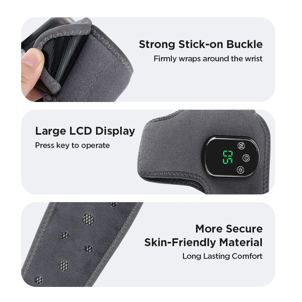 Electric Foot Massager Vibration Relaxation Ankle Massager Warm Hot Compress Ankle Brace Joint Sprain Support Ankle Protection
