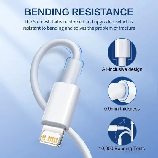 35W Fast Charging PD USB Cable For iPhone XS XR 11 12 13 14 Pro Max 6 7 8 Plus SE USB-C Quick Charger Cord Data Cable 1m 1.5m 2m