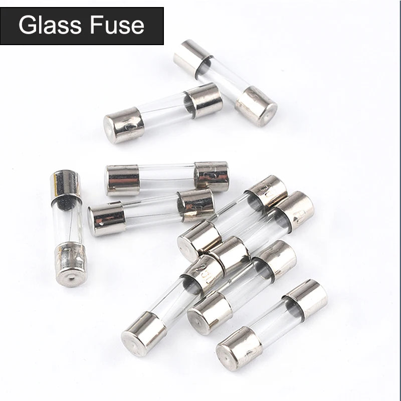 20Pcs, 5x20 6x30mm Ceramic Glass Fuse, 250V 0.2A 0.5A 1A 2A 3A 5A 6A 8A 10A 15A 5*20 6*30, Multimeter Fuses, Auto Insurance Tube