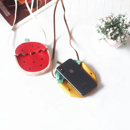 New Girls Messenger Bag, Kids Cute Pumpkin Fruit Pattern Children's Bag, Children Cute Single Shoulder Crossbody Bag