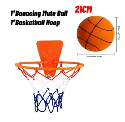 Mute Silent Basketball Diameter 18/21/24 CM Indoor Silent Skip Ball Squeezable Silent Child Sports Toy Game Bounce Basketballs
