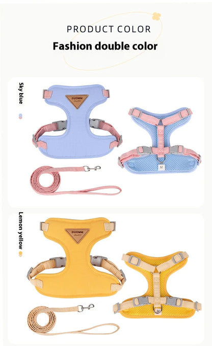 Escape Proof Cat Harness with Leash, Adjustable Soft Vest, Pet Walking Set for Outdoor, Kitty Safety No Pull Comfort Design