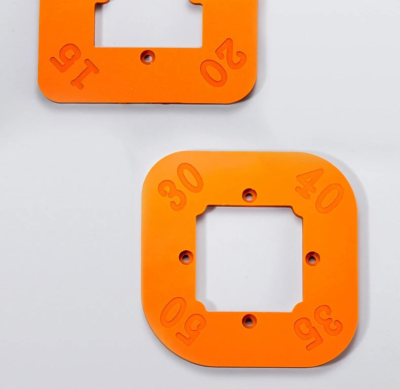 Woodworking Router Corner Radius Templates Jig R10 to R50 Routing Curved Corners Milling Circular Radian Hardness ABS Tool