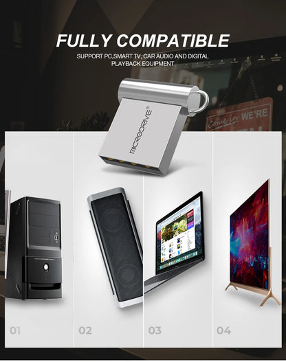 Mini USB Flash Drive 128GB 64GB 32GB 16GB 8GB 4GB Metal 2.0 Pendrive Memory Stick Pen Drive 2.0 High Speed 128GB 64GB U Disk