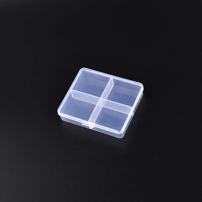 Plastic Transparent Storage Box Jewelry Beads Container Jewelry Tools Accessories Box Small Items Sundries Organizer Case