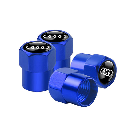 4 tapas de válvula de rueda de coche, accesorios exteriores para AUDI A1 8X A3 8P 8L A4 A5 A6 A7 A8 TT Sportback Sline Q3 Q5 Q7 Q8