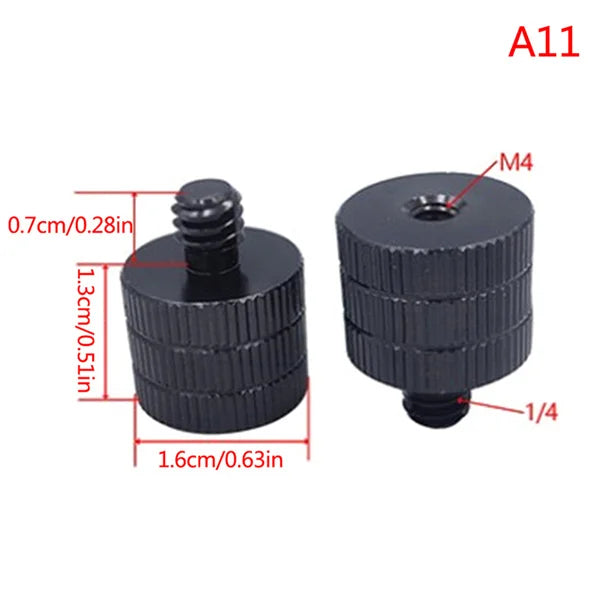1/4 to M4 M5 M6 M8 M10 Conversion Screw 3/8" Male to Female Thread Screw Mount Converter Adapter Standard for Projector Tripod