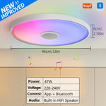 LED Smart Ceiling Lamps RGB APP Remote Control Dimming Modern Home Lighting Music Light with Speaker For Living Room Bedroom
