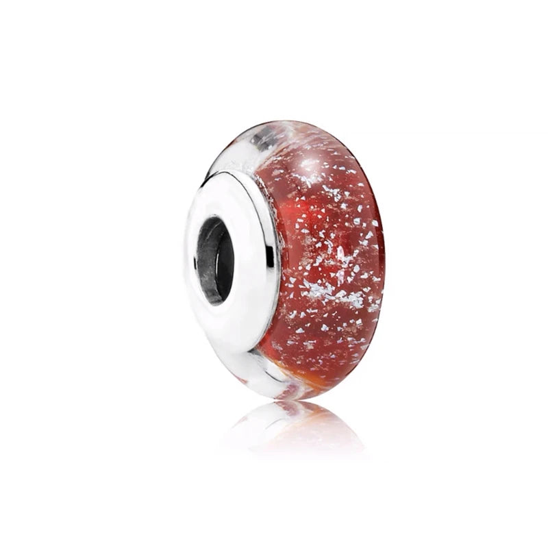 Hot New Color Murano Glass Series Charm Beads Fit Original European Silver Bracelet Necklace DIY Women Fashion Jewelry Gift 2026