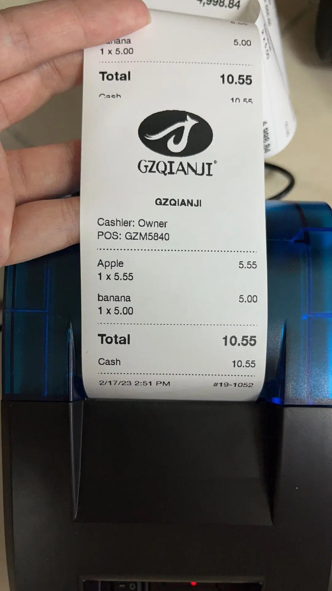 58MM Desktop POS Cashier Printer USB Bluetooth Thermal Receipt Printer Restaurant Sales Kitchen Bill Printing for Mobile Windows