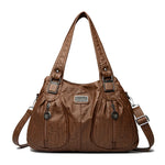 Luxury Designer Handbag Women High capacity Vintage Soft Leather Ladies Casual Large Capacity Shoulder Crossbody Bag Travel Sac