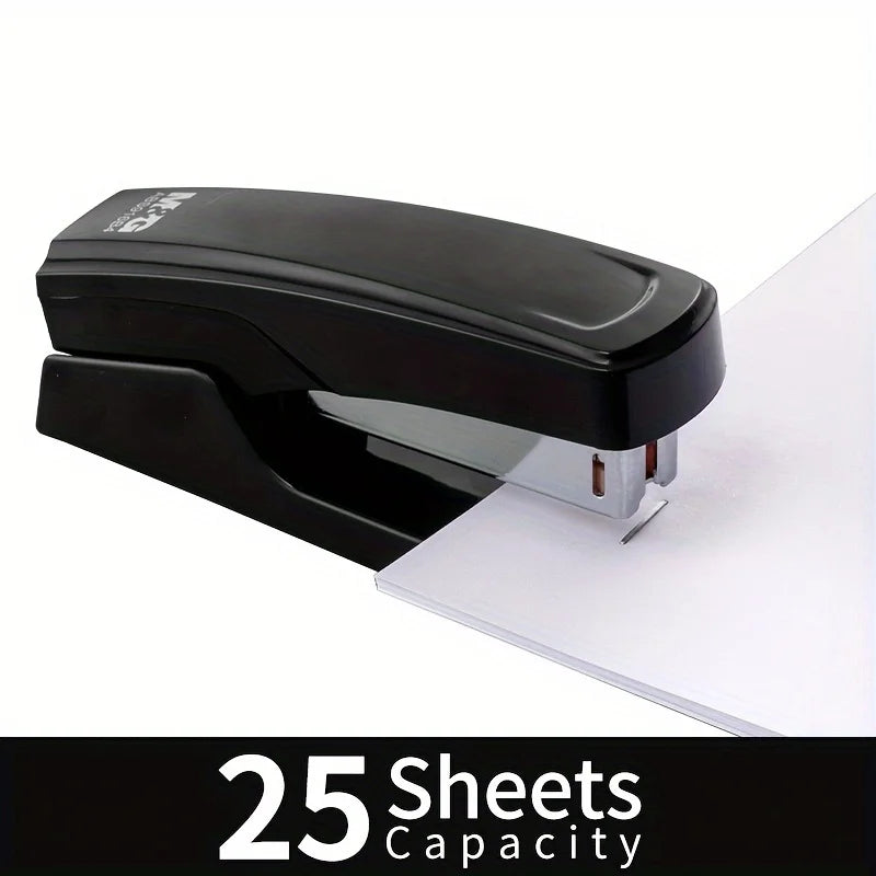 Durable Stapler With 1000 Staples, Capable Of Binding 25 Sheets Of Paper, Professional Office And Study Stationery Supplies