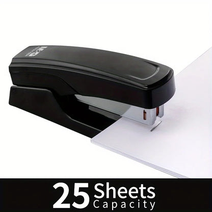 Durable Stapler With 1000 Staples, Capable Of Binding 25 Sheets Of Paper, Professional Office And Study Stationery Supplies