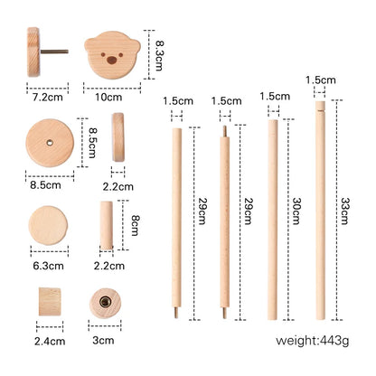 Newborn Baby Rattles Toys, 0-12 Months Soft Felt Whale Bed Bell Infant Mobile Crib Hanging Musical Carousel Toy, Boys Girls Gift