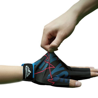 1pc Left Hand Billiards Glove Three Finger Snooker Billiard Glove Non Slip Stickers Elasticity Billiard Training Gloves