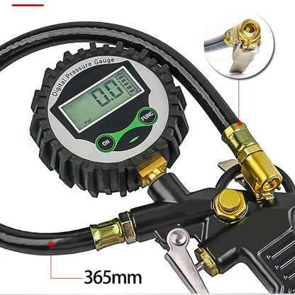 Reloj electrónico digital de presión de neumáticos para coche, pistola de inflado de neumáticos, pistola inflable para medir la presión del aire