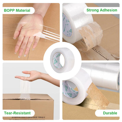 Transparent Sealing Tape White High Viscosity Packaging Express Logistics Workshop Home Strong Home Office
