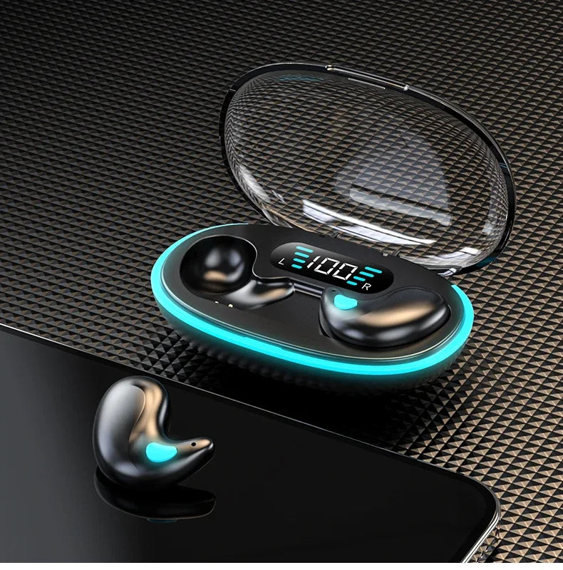 Sleep Wireless Earphone TWS Bluetooth 5.3 Headphones Hidden Earbuds IPX5 Waterproof Noise Reduction Sports Headset