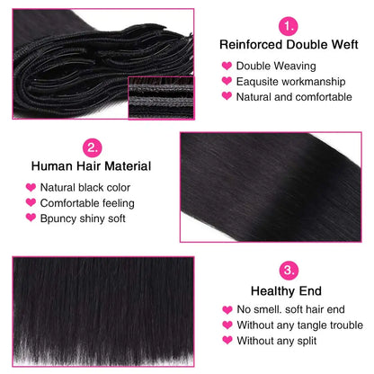 Clip In Hair Extensions Real Human Hair Color #4 Chocolate Brown Clip In Hair Extensions 8pcs Hair Natural Black Color 26 Inches