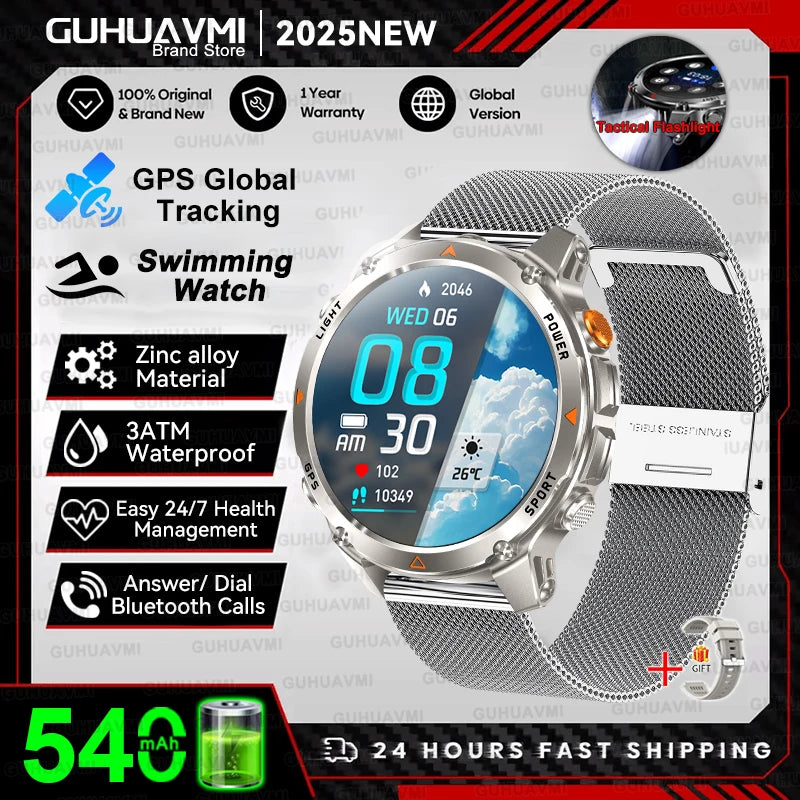 New Professional GPS Sports Smart Watch, Outdoor RIDE Run GPS track Swim Watchs Compass Altimeter, 3ATM Sports Bracelets, men, ladies