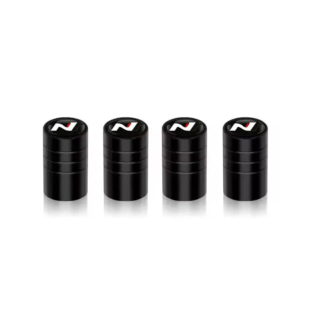 4Pcs Car Wheel Tire Valve Caps Air Stem Covers For N Line Sonata Tucson Azera Elantra Veloster Kona Santa Accessories