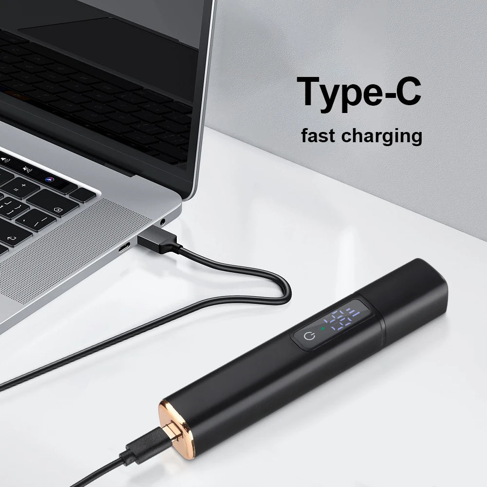 Electric Nose Hair Trimmer For Men Women, High Speed Motor Hair Remover, Lips Eyebrows Razor R Type Cutter Head Trimmer for Nose