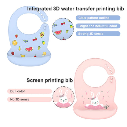 Babero de silicona impermeable para bebé, diseño de plátano, para alimentación de recién nacidos, delantal suave comestible, bufanda ajustable para eructos de bebé